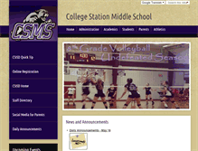 Tablet Screenshot of csms.csisd.org