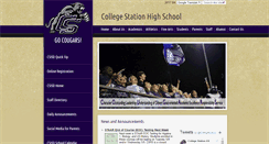 Desktop Screenshot of cshs.csisd.org